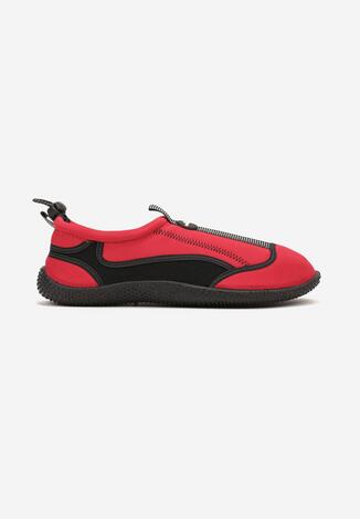 Czerwone Buty Sportowe Wsuwane z Elastyczną Podeszwą Rivasole