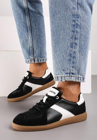 Sneakers Negru cu alb