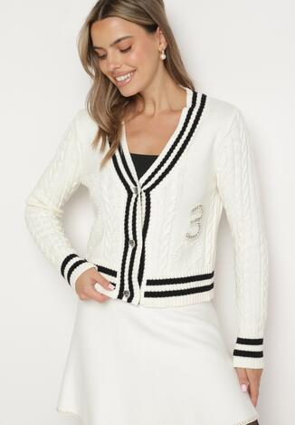 Cardigan Alb