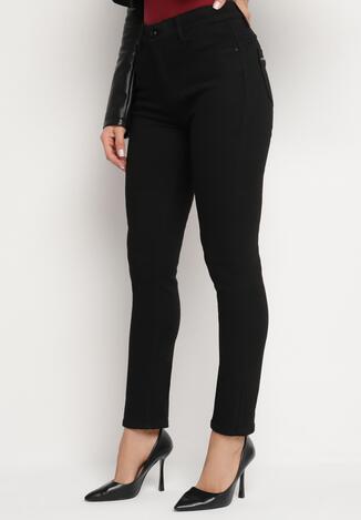 Czarne Jeansy z Bawełną o Dopasowanym Kroju Delandira