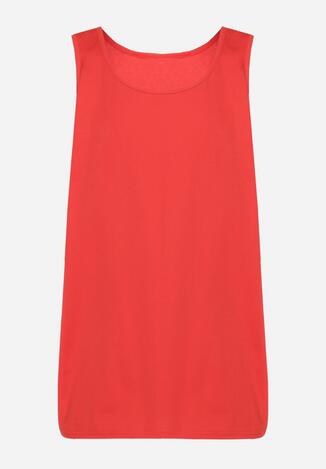 Czerwona Bawełniana Koszulka Typu Tank Top Zianessa