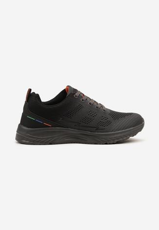 Ciemnoszare Buty Sportowe Sneakersy z Perforacją Ziraline