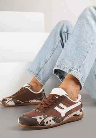 Wielokolorowe Sneakersy Ozdobione Geometrycznym Wzorem Arulia