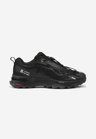 Czarne Buty Sportowe Sneakersy Ozdobione Tłoczeniem Rilonea