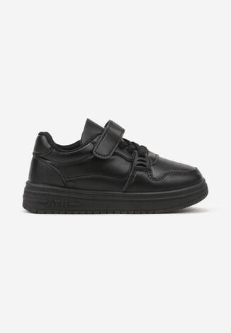 Czarne Buty Sportowe Sneakersy z Ozdobną Aplikacją Venlorie