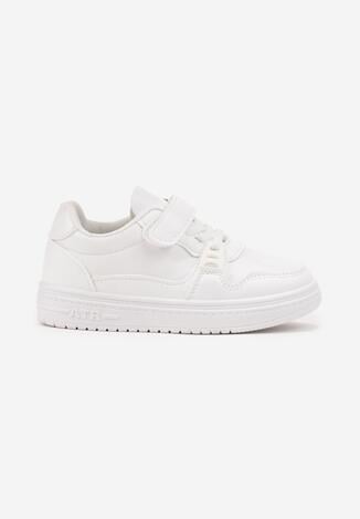 Białe Buty Sportowe Sneakersy z Ozdobną Aplikacją Venlorie