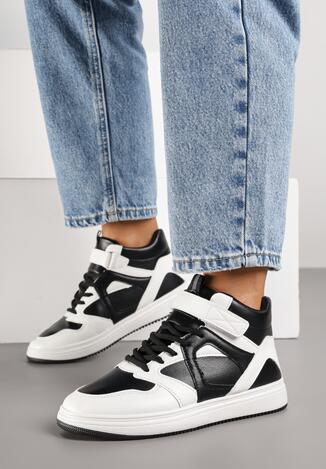 Sneakers Negru cu alb