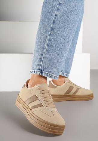 Sneakers Bej închis