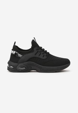 Czarne Buty Sportowe z Napisami Klymitheme