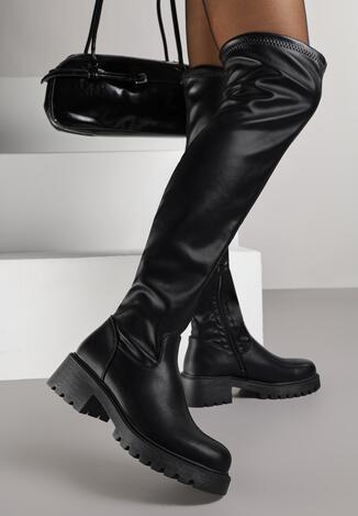 ☆ ━━ NERO ━━ ☆ czarne-sneakersy-damskie-