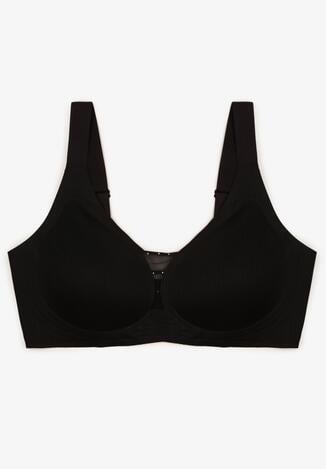 Fuksjowy Sportowy Biustonosz z Suwakiem z Przodu Eziline