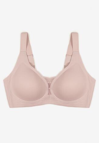 Jasnofioletowy Biustonosz z Prążkowanego Materiału Ezimere