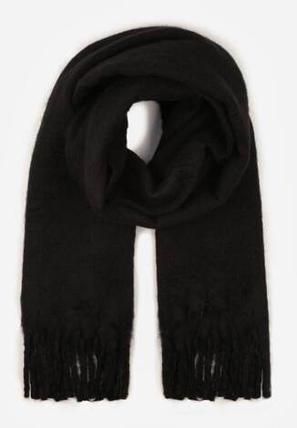 Czarny Szalik z Frędzlami  Owedarria