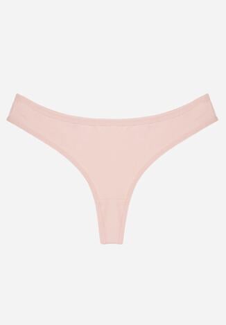 Różowe Majtki Typu Stringi z Bawełną Asoia