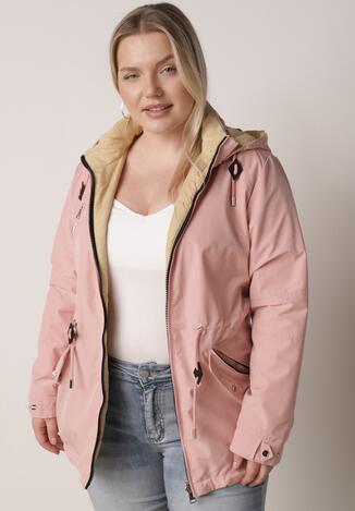 Geacă Roz cu bej