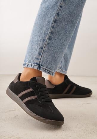 Sneakers Negru cu maro