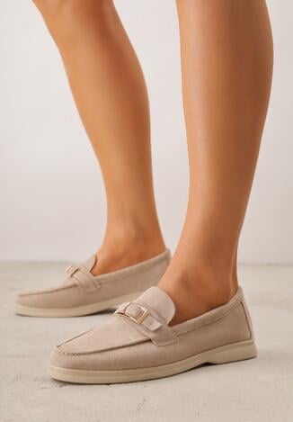 Mocasini Bej închis