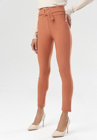 Brązowe Legginsy Mirasea