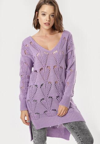Jasnofioletowy Sweter Yrellienne
