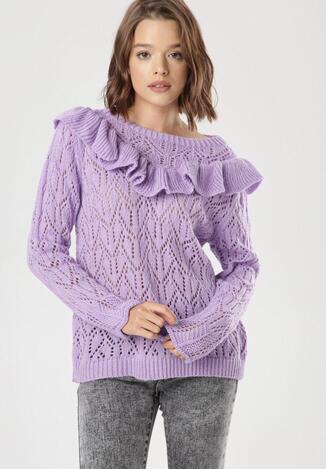 Fioletowy Sweter Brizyra