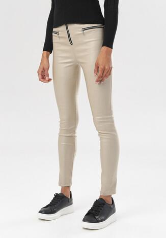 Beżowe Spodnie Cordalea