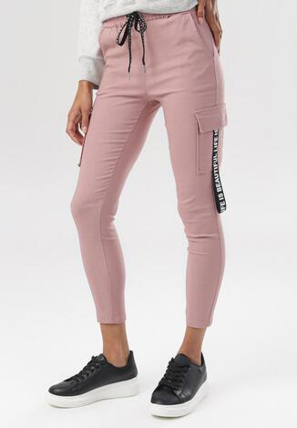 Ciemnoróżowe Spodnie Delomare