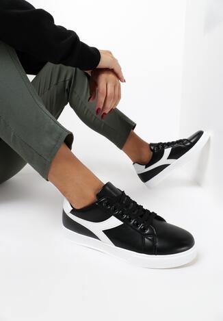 Czarne Sneakersy Piperita