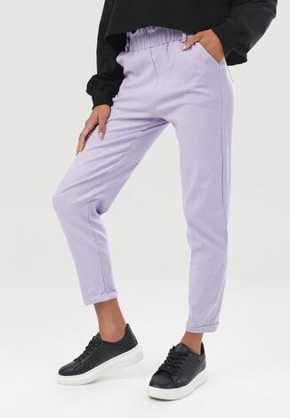 Jasnofioletowe Spodnie Sarrelle