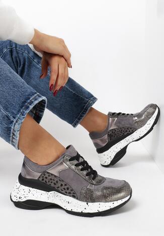 Szare Sneakersy Lilanya