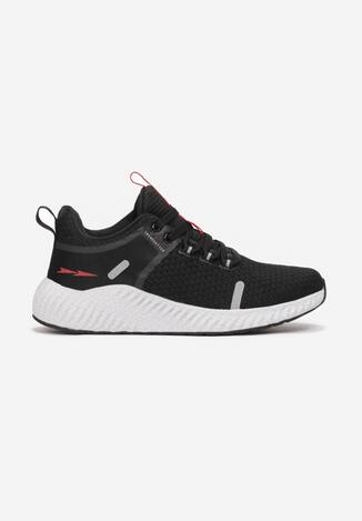 Czarno-Czerwone Buty Sportowe Nemortia