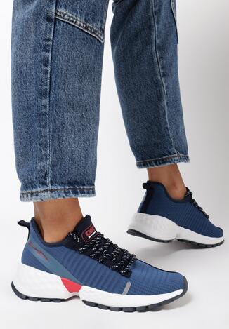 Granatowe Buty Sportowe Gisesarda
