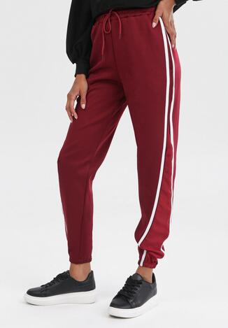 Bordowe Spodnie Kelnila