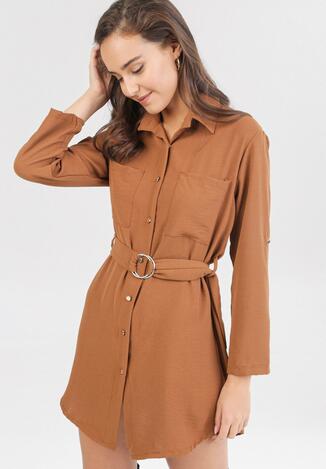 Camelowa Sukienka Risnell