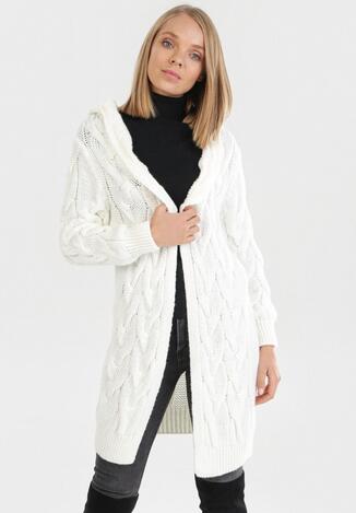 Biały Kardigan Azaeriana