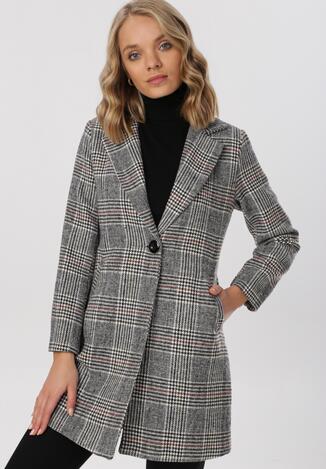 Ciemnoszary Płaszcz Merose