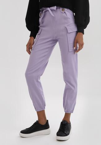Jasnofioletowe Spodnie Uhrryss