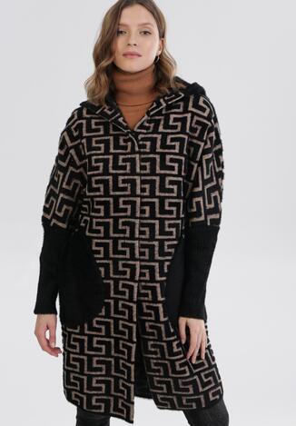 Beżowo-Czarny Płaszcz Murienora