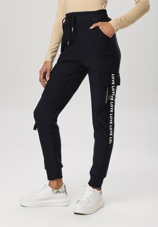 Granatowe Spodnie Nesaphise