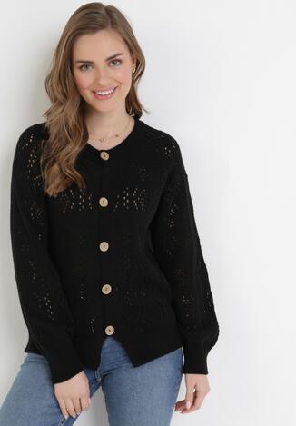Czarny Kardigan Xanixia