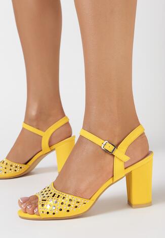 Żółte Sandały Misenia