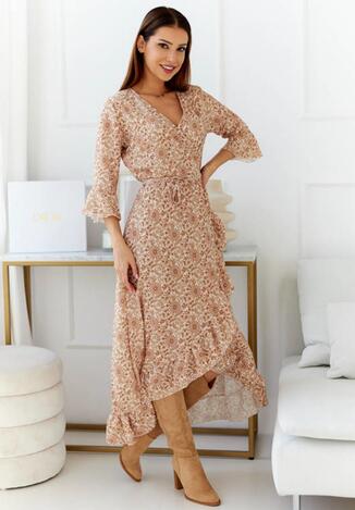 Beżowa Sukienka Lalanassa