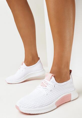 Biało-Różowe Buty Sportowe Emildo
