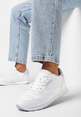 Biało-Niebieskie Sneakersy Visco
