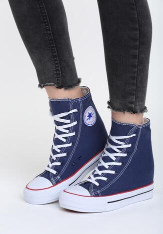 Granatowe Sneakersy Linden