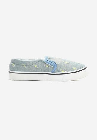 Jasnozielone Slip On Dot On Sky