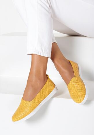 Żółte Slip On Show Love