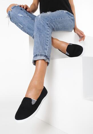 Czarne Slip On Chill and Jump