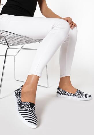 Czarne Slip On Cosy Glitter