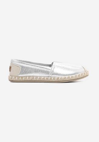 Srebrne Espadryle Top-Drawer