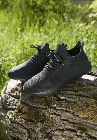 Czarne Buty Sportowe Tusle